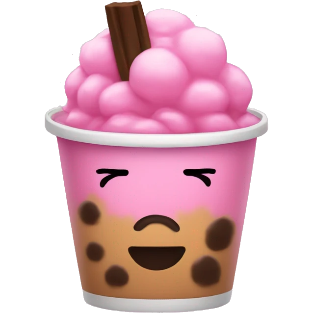 pink boba emoji