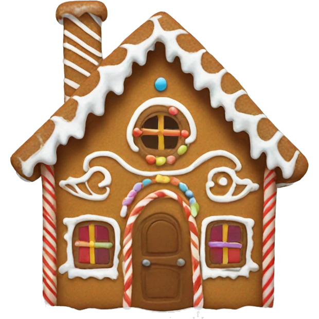 Gingerbread house emoji