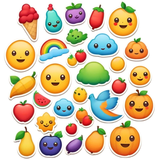 Создай стикеры для телеграмм emoji