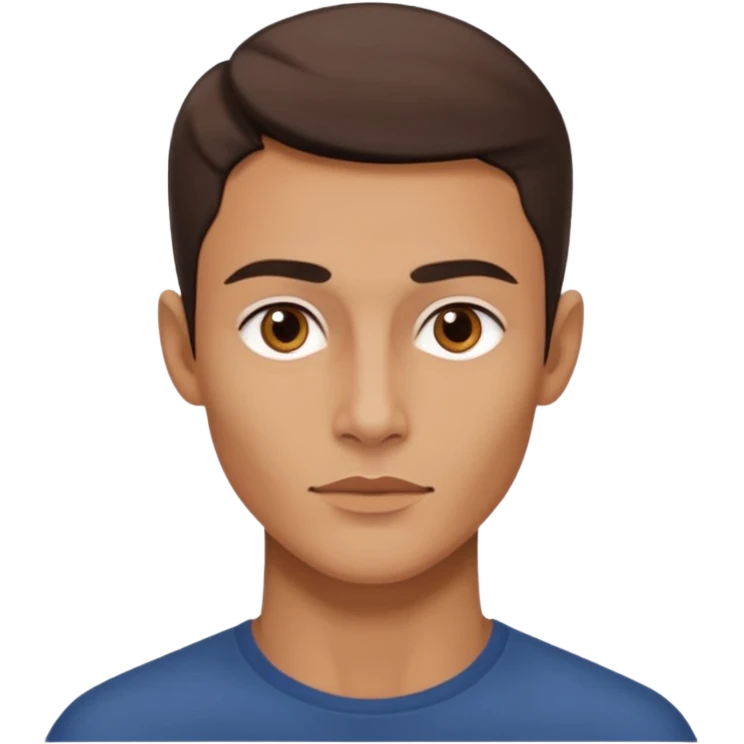 A person who has the sharpest jawline emoji