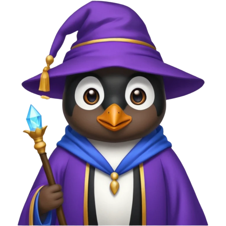 Penguin Wizard emoji