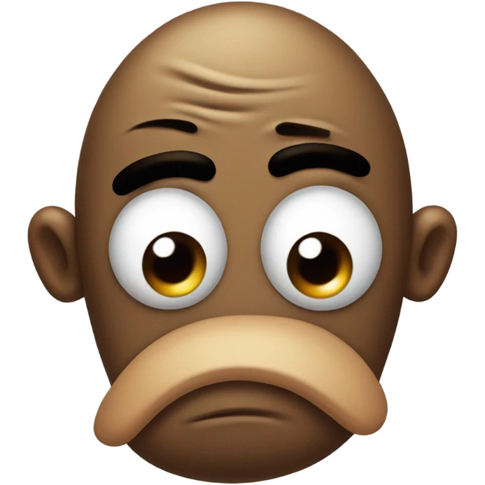 Sad poop emoji