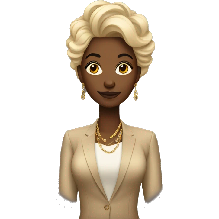 Rich black woman  emoji