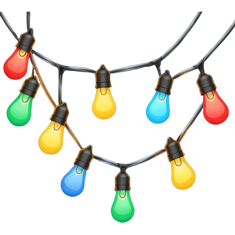 Christmas lights  emoji