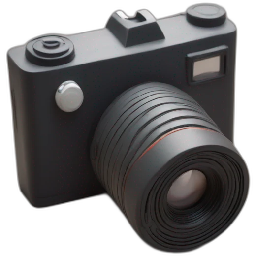 Plasticine slr film camera emoji