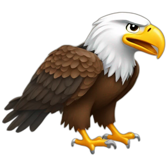 American Cowboy Bald Eagle emoji