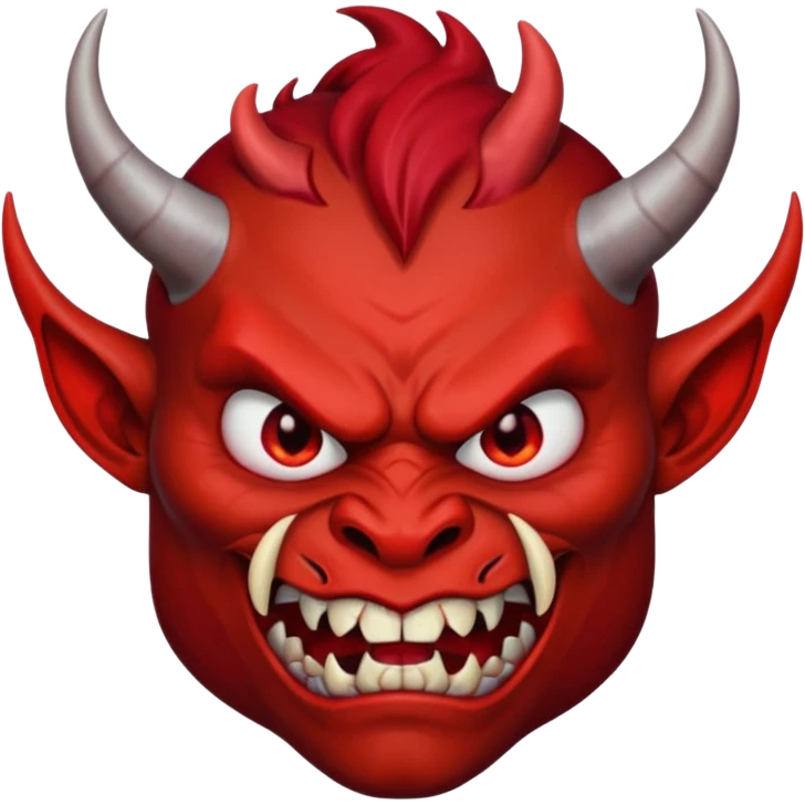 Devil mad face emoji