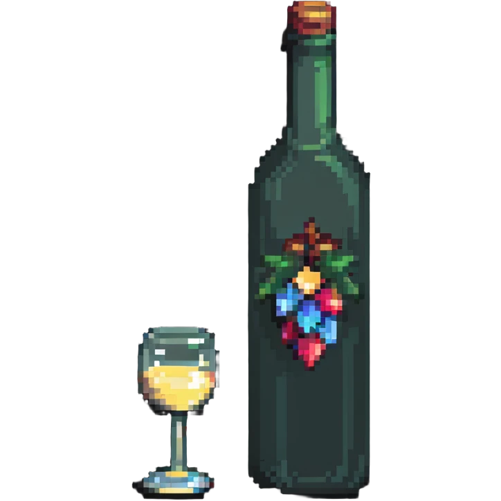 wine bottle and glass emoji