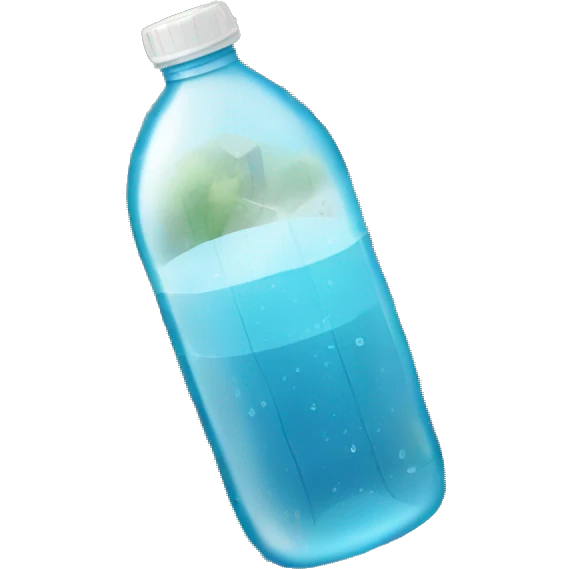 city with plastic pet bottle emoji