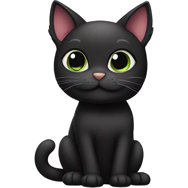 Sassy black cat emoji