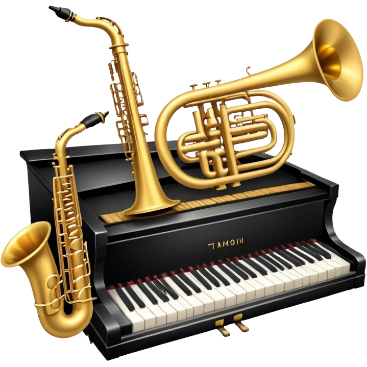 piano trump saxophone emoji