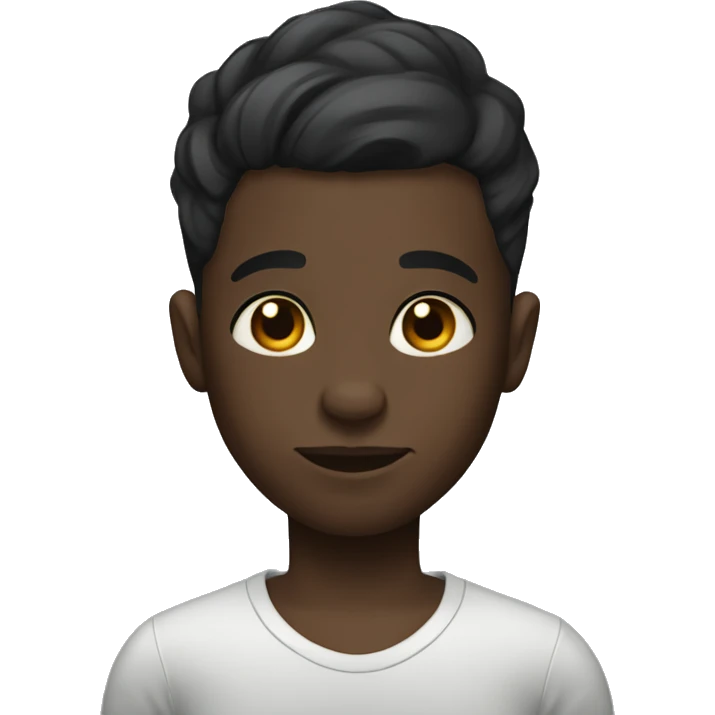 Short black boy with tattoos that’s balding emoji