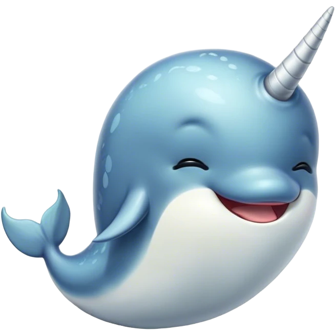 Cinematic Cute Yawning Cute Narwhal Portrait Emoji, Head tilted slightly with a dramatic, wide-open yawn, showcasing a streamlined, elegant body with a gracefully curling tusk and sleepy, half-closed eyes, Simplified yet irresistibly adorable features, highly detailed, glowing with a soft, cozy oceanic glow, high shine, relaxed yet expressive, stylized with a hint of whimsical marine ease, soft glowing outline, capturing the essence of a drowsy yet affectionate cute narwhal that appears ready to stretch and yawn its way out of the screen! emoji