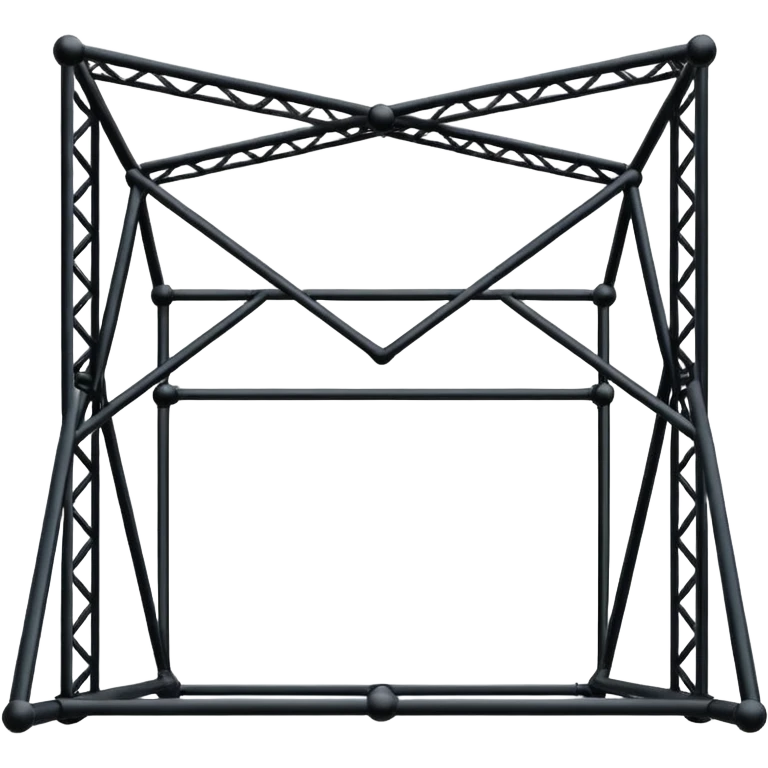 black concert Metal  truss frames emoji