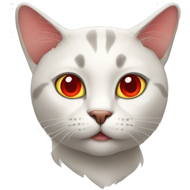 cat with red eyes emoji