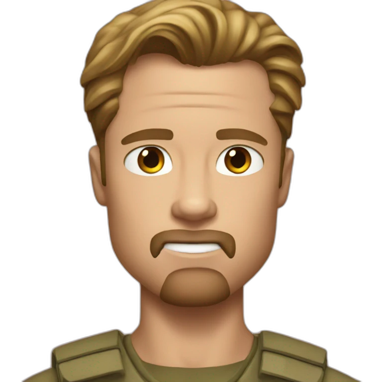 Brad Pitt in fury emoji