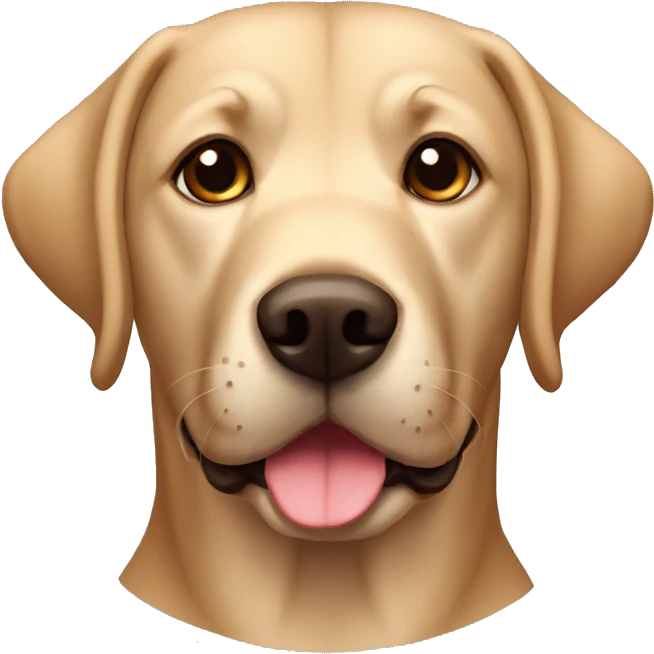 Perrita labrador marrón  emoji