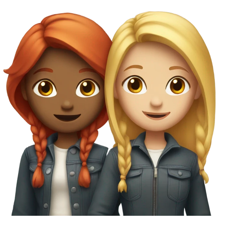 two--girls-best-friends-redhair-blonde emoji