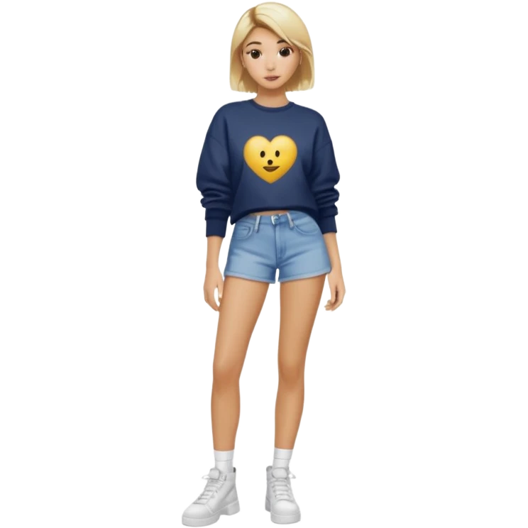 Hailey bieber cheveux court blond court et voir tout son corps emoji