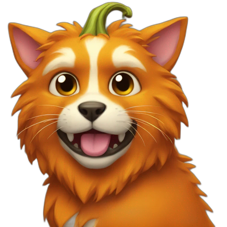 Pumpkin furry emoji