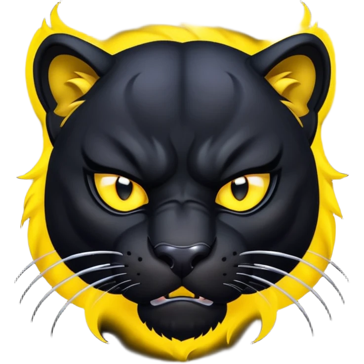 angry panther animal emoji
