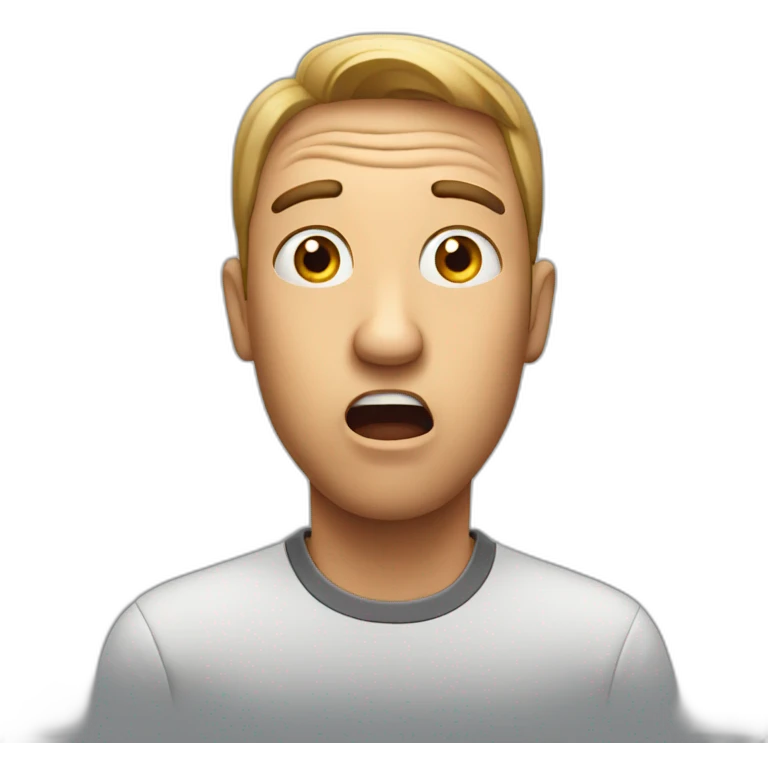 Surprised guy emoji