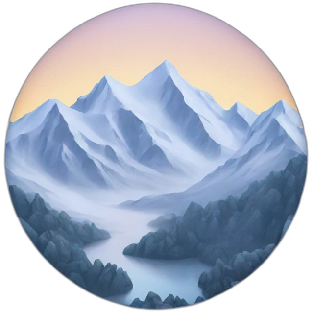 snowy mountains emoji