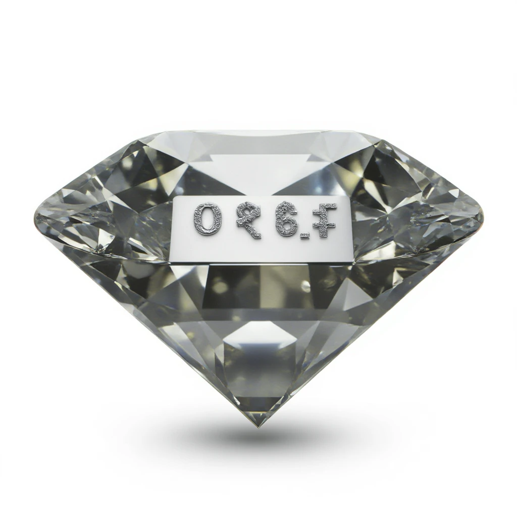 real diamond, circle-diamont gem shape, color #9665db, with complex 🗝️ key  symbol on the diamond. emoji