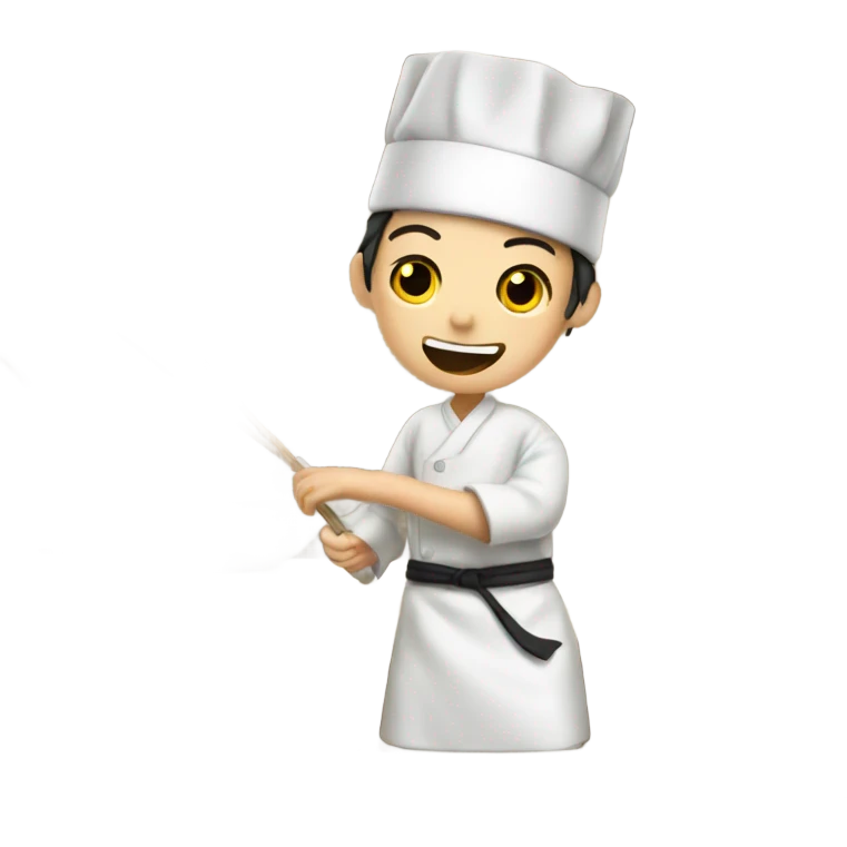 Japanese making sushi emoji