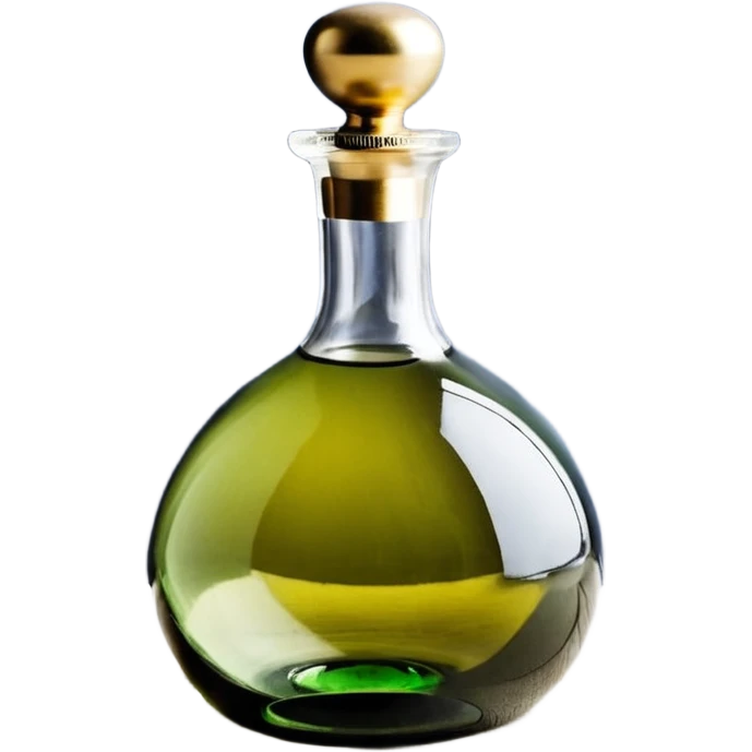 Бутылка шампанского и бокал, 3D emoji, глубокое зелёное стекло бутылки, золотая фольга и этикетка, бокал с бледно‑золотым игристым напитком и мелкими пузырьками, мягкие блики, compact proportions, iOS icon style, transparent background. emoji