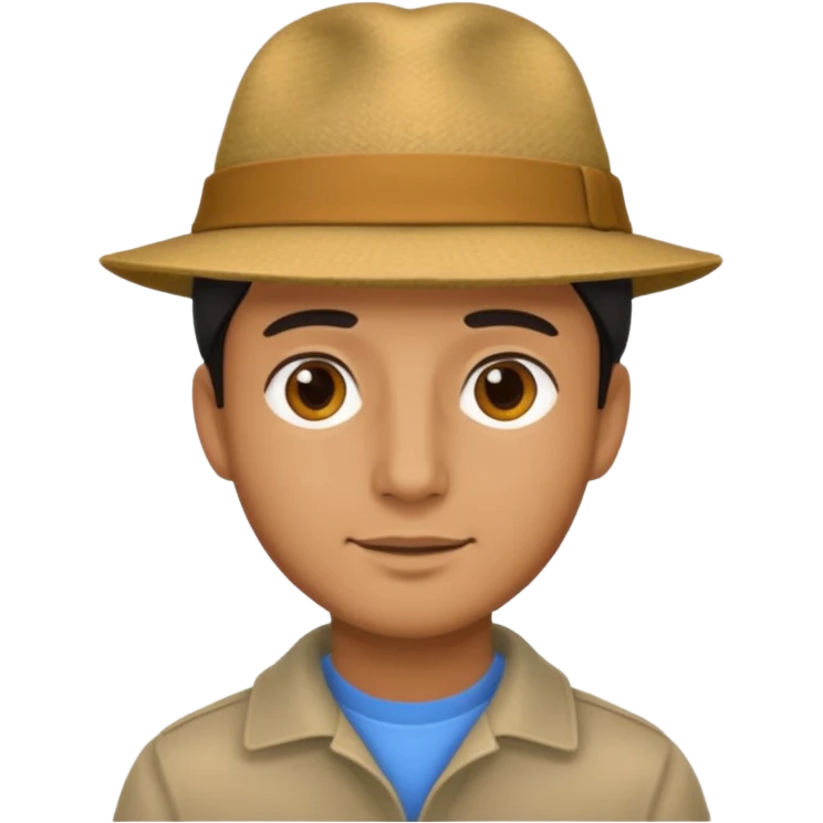 Hat, man emoji