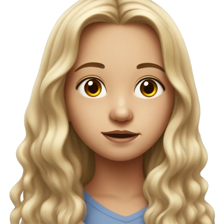 realistic portrait of girl emoji
