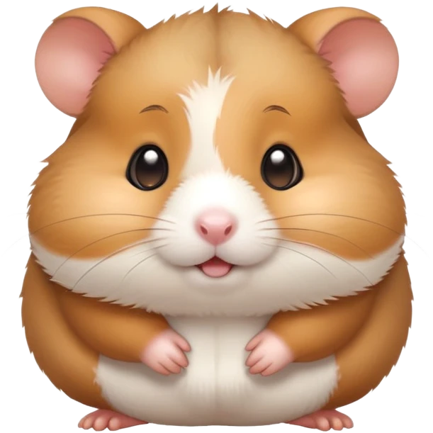 cute hamster with chubby cheeks emoji