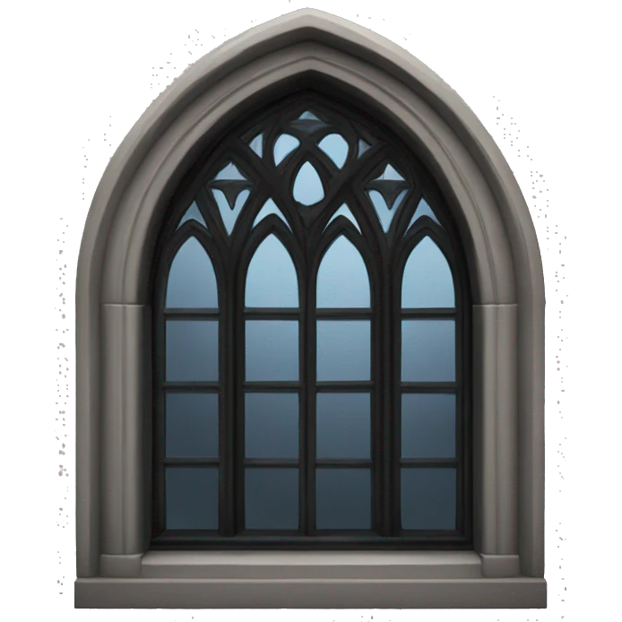 Black gothic window emoji