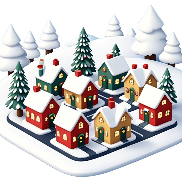 christmas village emoji