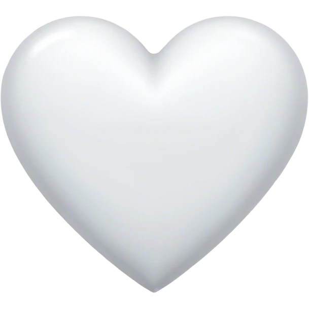 White heart emoji