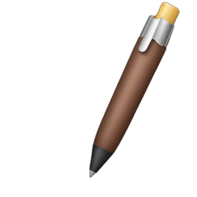 main qui tien un stylo emoji