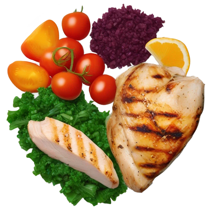 🥗 Balanced Meal – A colorful plate with a balanced meal emoji