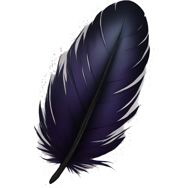 raven feather emoji