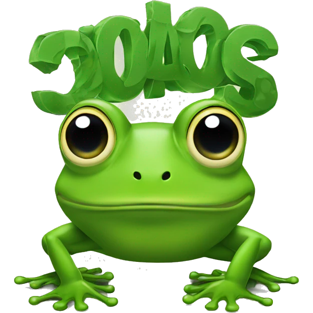 frog with dollar eyes emoji