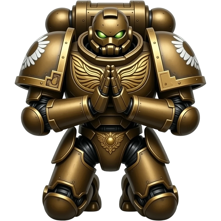 adeptus mechanicus robot pray towards to us emoji