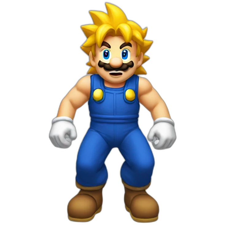 Mario super sayan emoji
