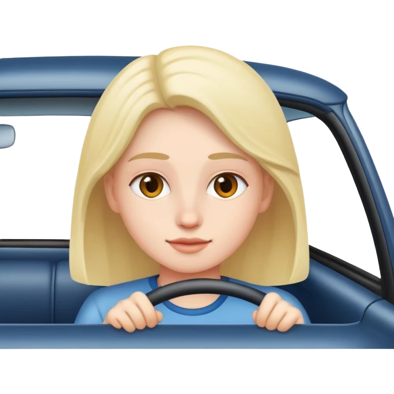 Ochse der im Auto sitzt emoji