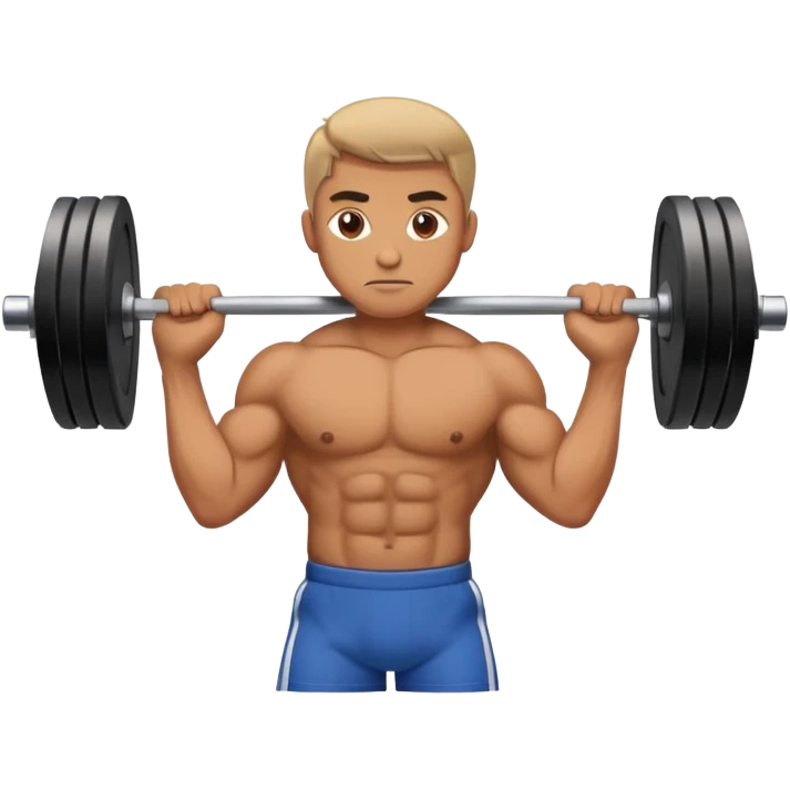 Man lifting weight emoji