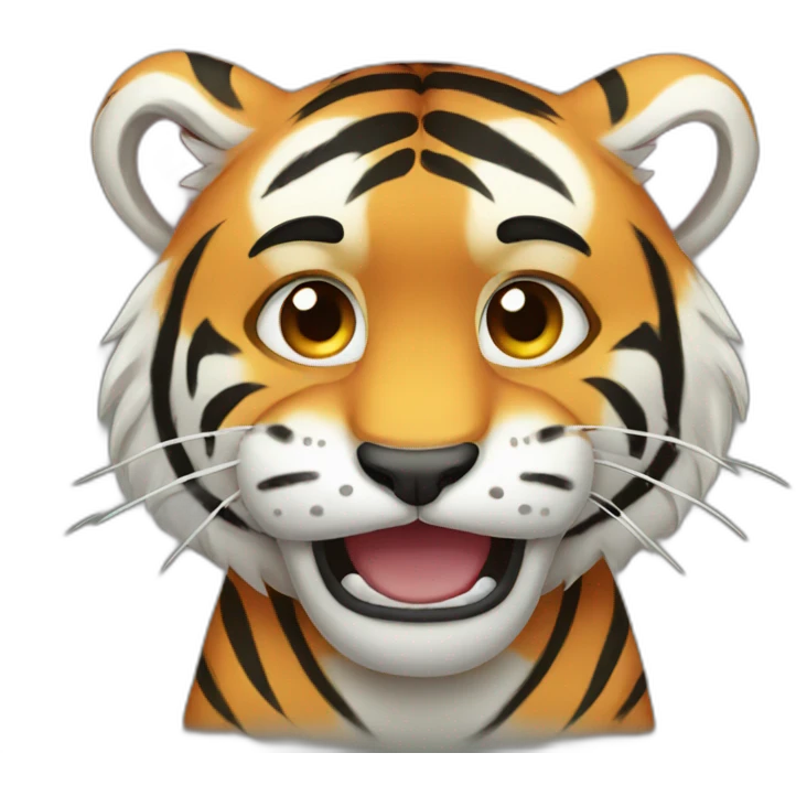 Tiger crying emoji