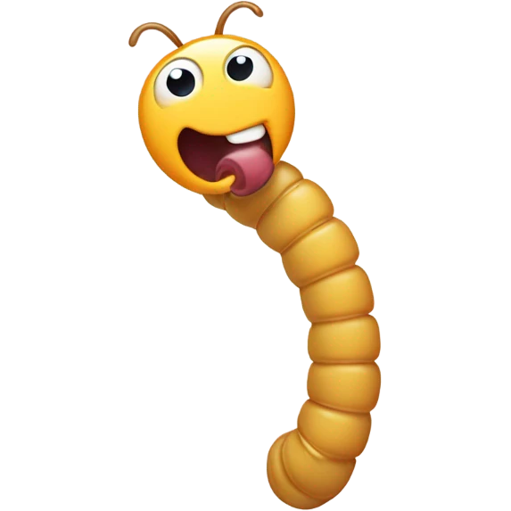 Worm cleaning emoji
