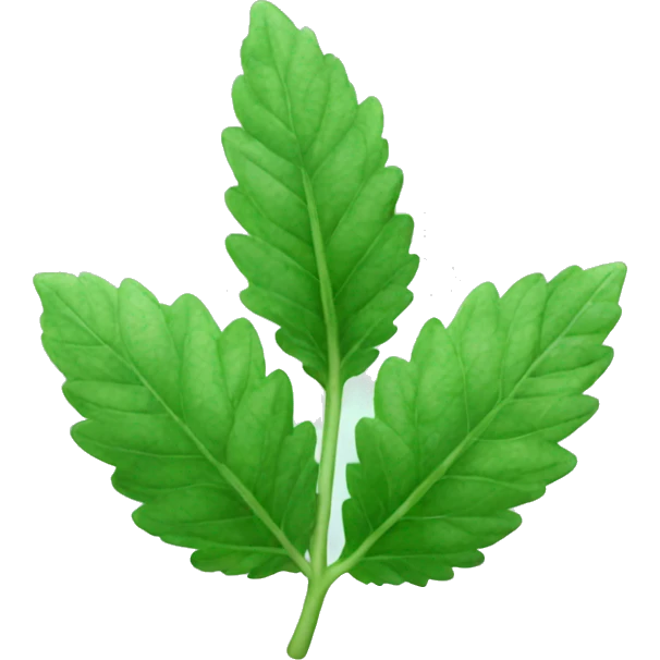 mint leaves emoji