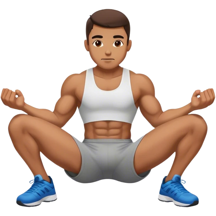athlete doing sit-ups emoji