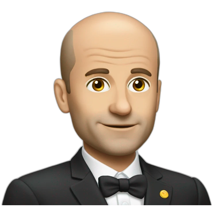 Macron baldness emoji