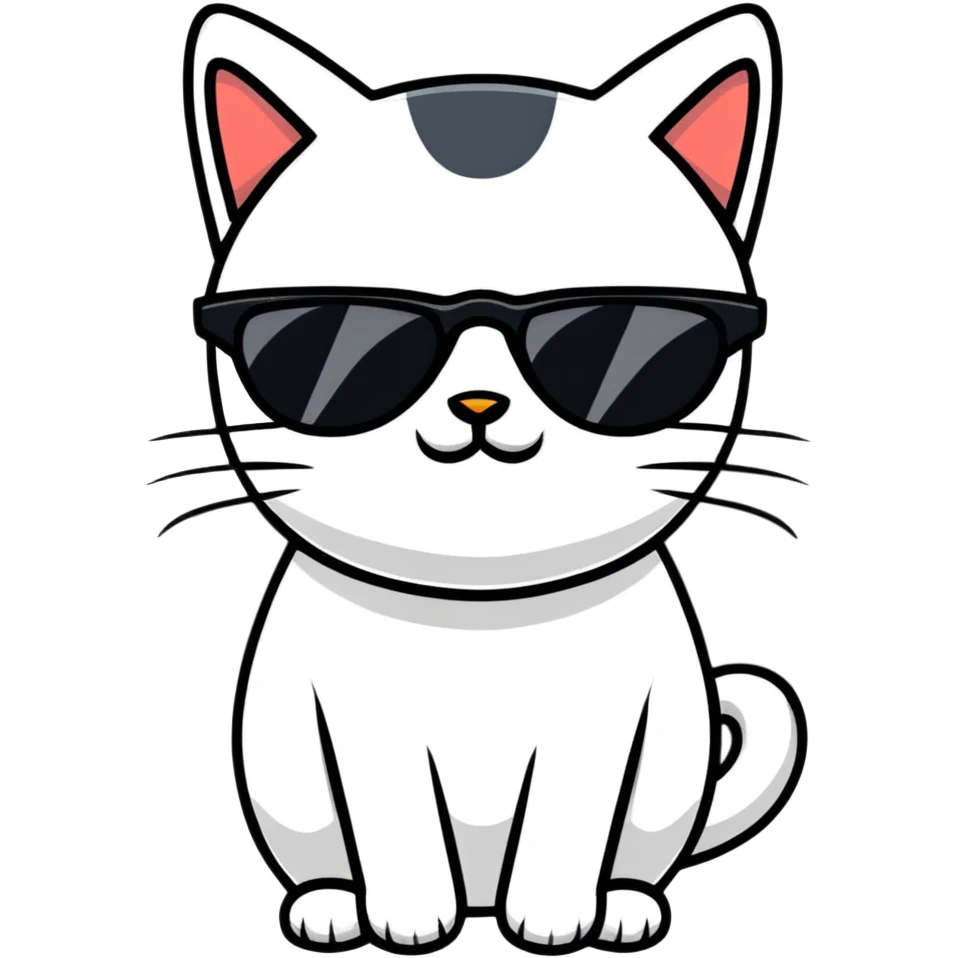 cat wearing sunglasses emoji